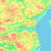 Aarhus Municipality topographic map, elevation, terrain