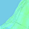 Pinks Beach topographic map, elevation, terrain