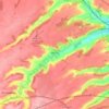 Alkham topographic map, elevation, terrain