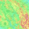 Umbria topographic map, elevation, terrain