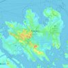 Batam Island topographic map, elevation, terrain