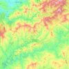 Pampilhosa da Serra topographic map, elevation, terrain