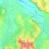 Orin topographic map, elevation, terrain