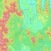 Gua Musang topographic map, elevation, terrain
