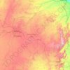 Mashonaland East Province topographic map, elevation, terrain