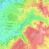 Pouilloux topographic map, elevation, terrain