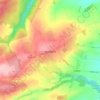 Woodland topographic map, elevation, terrain