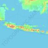 Jawa topographic map, elevation, terrain