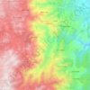Mulenge topographic map, elevation, terrain
