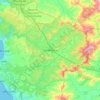 Casablanca topographic map, elevation, terrain