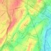 Nutley topographic map, elevation, terrain