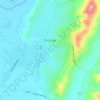 Kuçovë topographic map, elevation, terrain