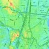 Kajicho topographic map, elevation, terrain