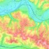 Coulounieix-Chamiers topographic map, elevation, terrain