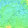 Puurs-Sint-Amands topographic map, elevation, terrain