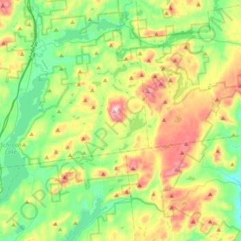 Pharaoh Lake Wilderness topographic map, elevation, terrain