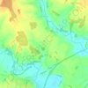 Hacheston topographic map, elevation, terrain
