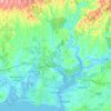 Portimão topographic map, elevation, terrain