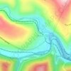 Bloomington topographic map, elevation, terrain