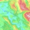 Borgorose topographic map, elevation, terrain