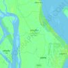 Borhanuddin Subdistrict topographic map, elevation, terrain