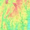 Litchfield County topographic map, elevation, terrain