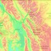 Flathead County topographic map, elevation, terrain