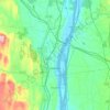 Town of Coeymans topographic map, elevation, terrain