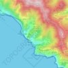 Riomaggiore topographic map, elevation, terrain