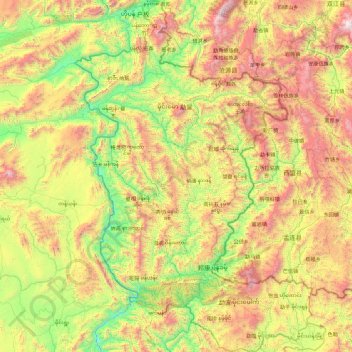 Wa State (Northern Region) topographic map, elevation, terrain