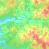 Gabillou topographic map, elevation, terrain