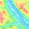 Charleroi topographic map, elevation, terrain