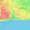 Sandgate topographic map, elevation, terrain