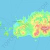 Manggarai Barat topographic map, elevation, terrain