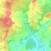 Bèze topographic map, elevation, terrain