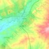 Aztec topographic map, elevation, terrain