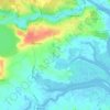 Langenhoe topographic map, elevation, terrain