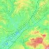 Blanzy topographic map, elevation, terrain