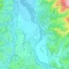 Menditte topographic map, elevation, terrain