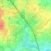 Veerasandra Lake topographic map, elevation, terrain