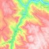 Moya topographic map, elevation, terrain