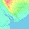 Cidade da Beira topographic map, elevation, terrain