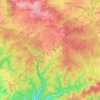 Bellefontaine topographic map, elevation, terrain