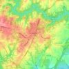 Burtonsville topographic map, elevation, terrain