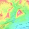 Orxeta topographic map, elevation, terrain