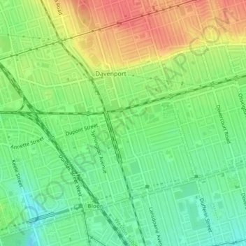 Wallace Emerson topographic map, elevation, terrain