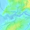 Oulton Broad topographic map, elevation, terrain
