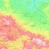 Totonicapán topographic map, elevation, terrain