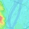 Margaret Island topographic map, elevation, terrain