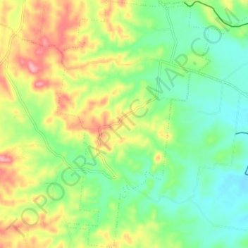 St Kilda topographic map, elevation, terrain